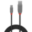 5m USB 2.0 Type A to Mini-B Cable, Anthra Line USB Type A Male to Mini-B Male thumbnail 2