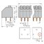 PCB terminal block push-button 1.5 mm² blue thumbnail 4