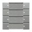 6737-803 CoverPlates (partly incl. Insert) Remote control grey metallic thumbnail 3