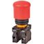 Emergency stop/emergency switching off pushbutton, RMQ-Titan, Mushroom-shaped, 38 mm, Non-illuminated, Pull-to-release function, 1 NC, 1 N/O, Red, yel thumbnail 2