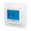 Concealed thermostat as room controller, AC 230V, 1 changeover contact, heating 5(2) A, cooling 1(1) A, blue backlighting thumbnail 1