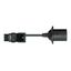 pre-assembled adapter cable Eca Plug/Lamp socket E 27 black thumbnail 2