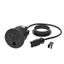 Incara Disq 80 2P+E Surface socket, USB Type-A+C charger, cable outlet 0.5m Wieland connector - black Ø80mm thumbnail 1