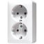 SCHUKO® socket, 47 mm high 6020AWW thumbnail 2