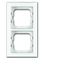1722-280 Cover Frame Busch-axcent® white glass thumbnail 1