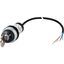 Key-operated actuator, RMQ compact solution, maintained, 2 NC, Cable (black) with non-terminated end, 4 pole, 3.5 m, 3 positions, MS1, Bezel: titanium thumbnail 3