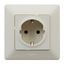 2P+E SOCKET WITH SHUTTERS AUTO IVORY VALENA LIFE thumbnail 2