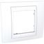 Unica Plus - cover frame - 1 gang - white/white thumbnail 4