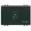 TRANSPONDER CARD HOLDER UNIT - KNX - 12/24Vac/dc - 3 MODULES - BLACK - CHORUS thumbnail 2