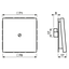 Cable outlet w.centre plate and insert LS990AWW thumbnail 7