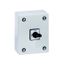 On-Off switch, P3, 100 A, 3 pole + N, surface mounting, with black thumb grip and front plate, in steel enclosure thumbnail 4