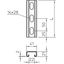 MS4121P2000A2 Profile rail perforated, slot 22mm 2000x41x21 thumbnail 2