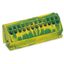 Ground busbar terminal block for (10 x 3) mm busbars 12-pole green-yel thumbnail 1