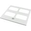 Bottom-/top plate for F3A flanges, for WxD = 800 x 400mm, IP55, grey thumbnail 3