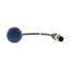 Indicator light, Flat, Cable (black) with M12A plug, 4 pole, 0.2 m, Lens Blue, LED Blue, 24 V AC/DC thumbnail 7