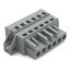 1-conductor female connector CAGE CLAMP® 2.5 mm² gray thumbnail 1