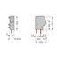 Stackable PCB terminal block 2.5 mm² Pin spacing 5/5.08 mm light gray thumbnail 2